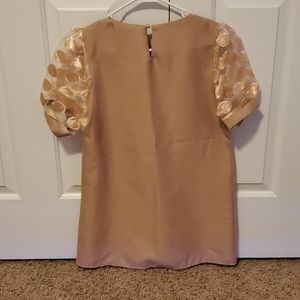 Mini dress in dusky pink